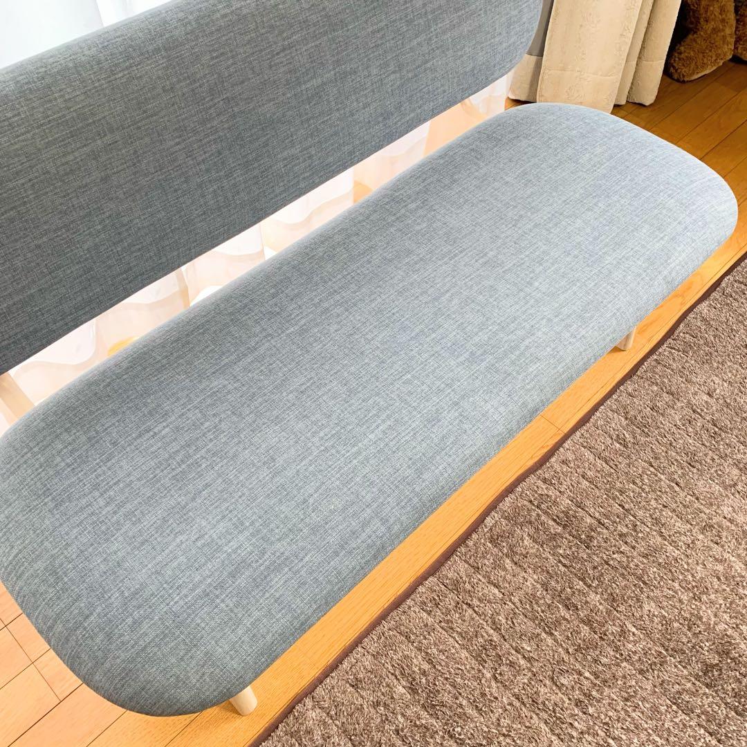 人気　ニトリ　リラックスワイド　傷・汚れに強いリビングダイニング2人掛けチェア