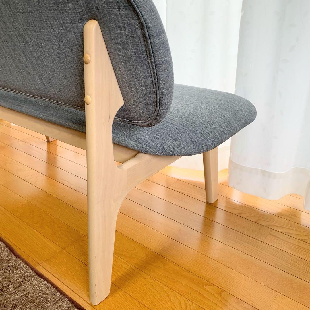 人気　ニトリ　リラックスワイド　傷・汚れに強いリビングダイニング2人掛けチェア