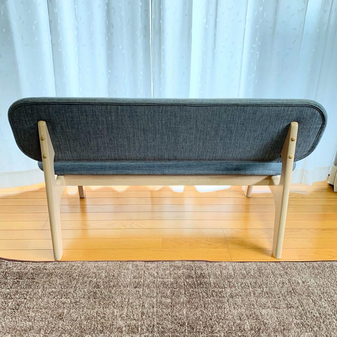 人気　ニトリ　リラックスワイド　傷・汚れに強いリビングダイニング2人掛けチェア