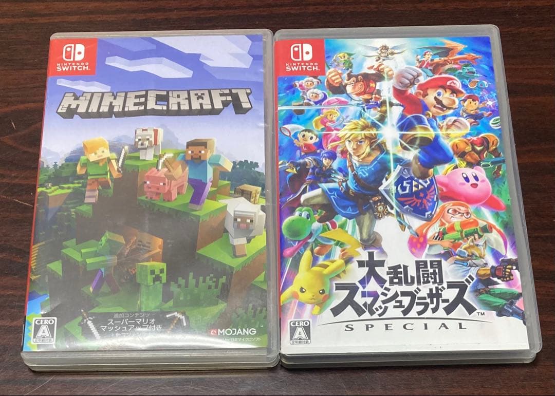 R　スマブラ　マイクラ　Nintendo Switchカセット2本セット