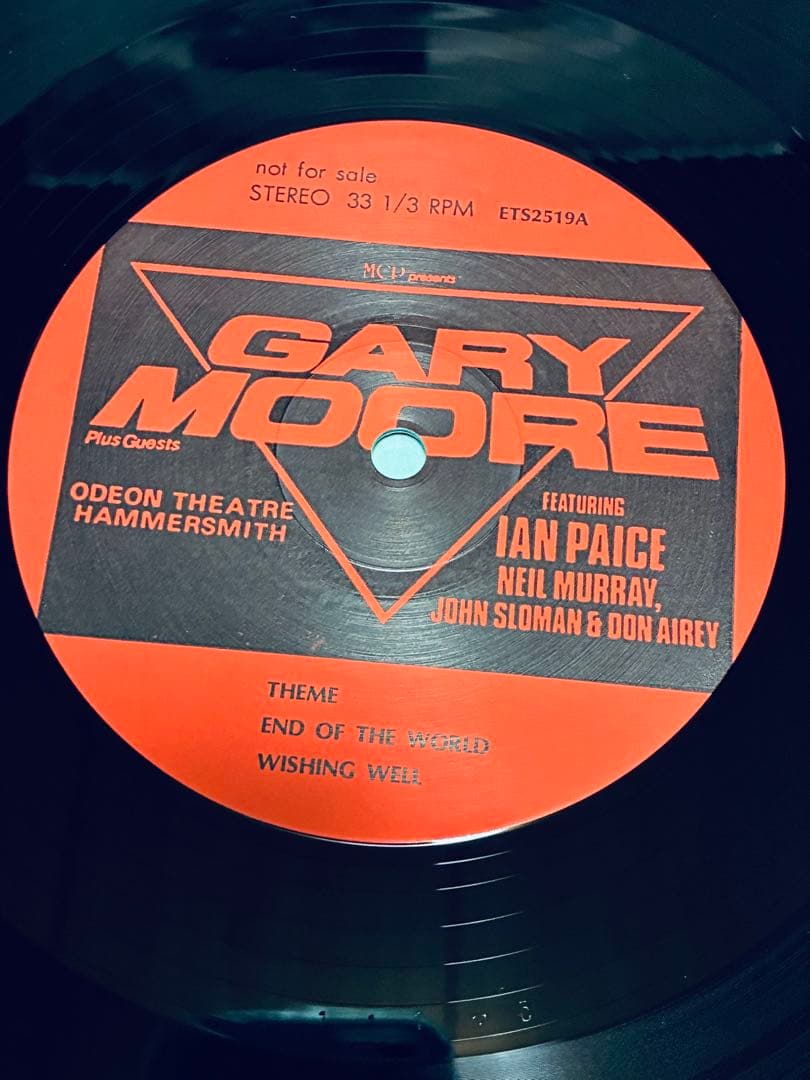 Gary Moore Hurricane LIVE 3枚組 レコード