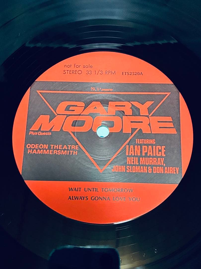 Gary Moore Hurricane LIVE 3枚組 レコード