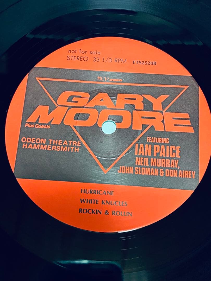 Gary Moore Hurricane LIVE 3枚組 レコード