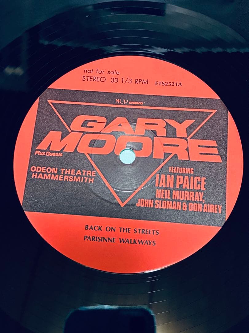 Gary Moore Hurricane LIVE 3枚組 レコード