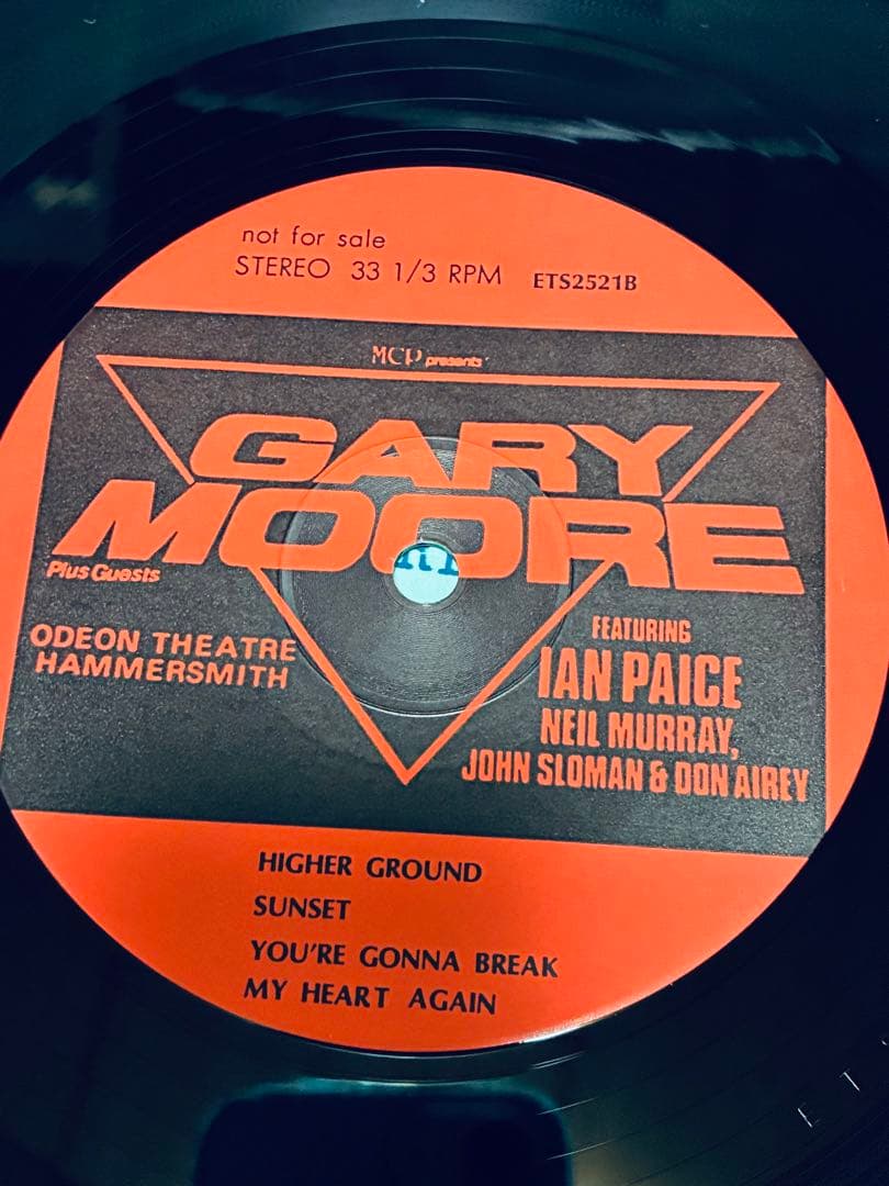 Gary Moore Hurricane LIVE 3枚組 レコード