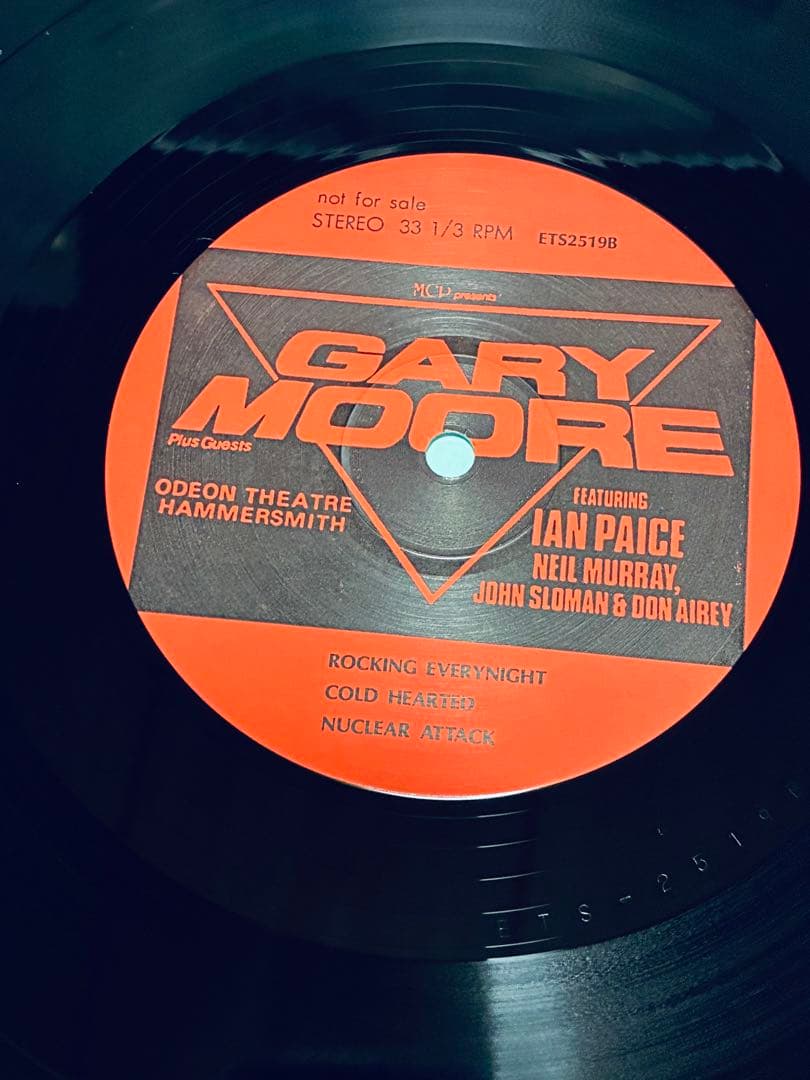 Gary Moore Hurricane LIVE 3枚組 レコード