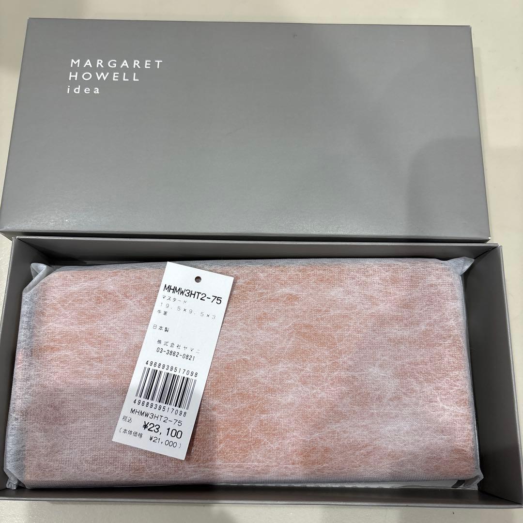 【新品】箱タグ付 MARGARET HOWELL idea 長財布 マスタード