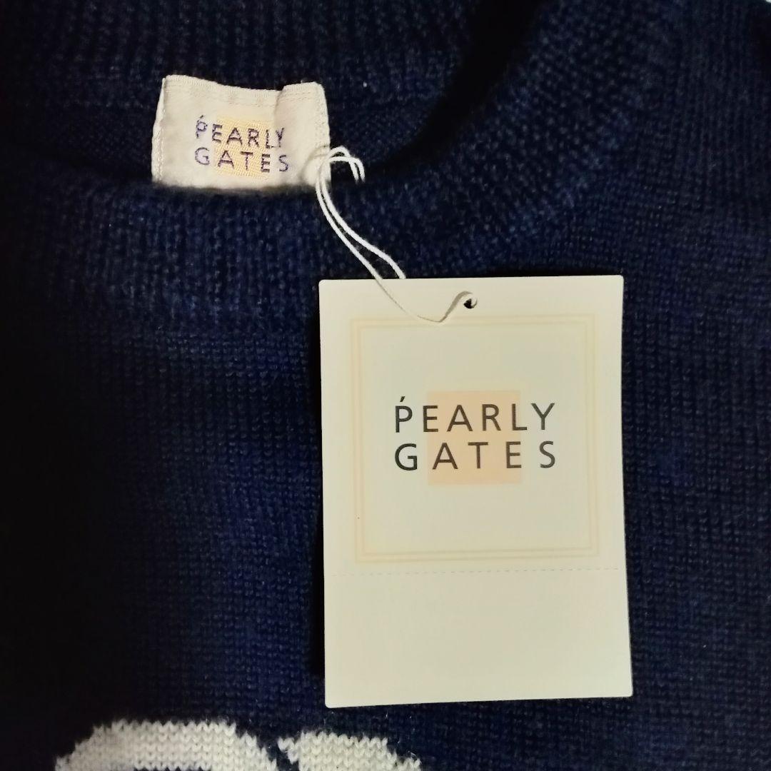 新品　パーリーゲイツ　セーター　日本製毛100%　めっちゃカッコイイロゴセーター