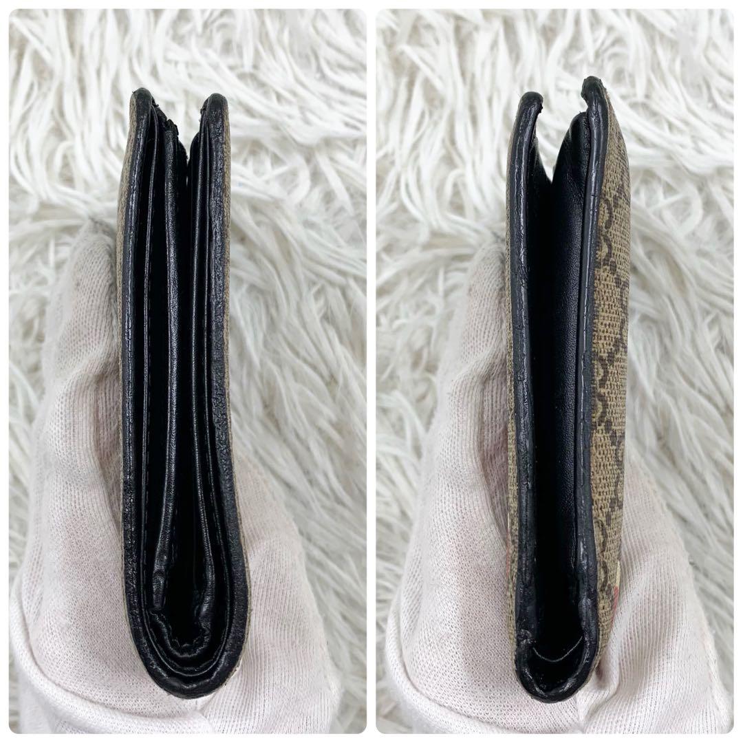 【✨美品✨】グッチ 二つ折り財布 キングスネーク GGスプリーム ベージュ