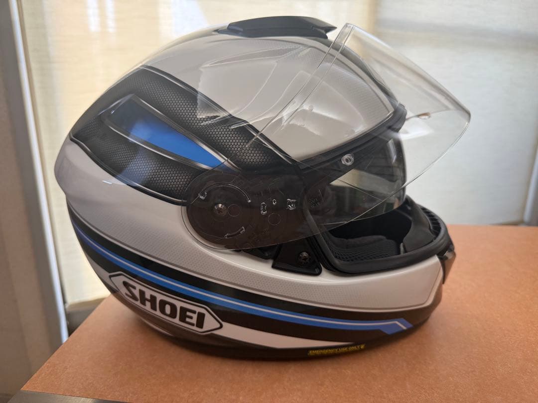 SHOEI フルフェイスヘルメット ブラック/ホワイト/ブルー　GT-Ａir