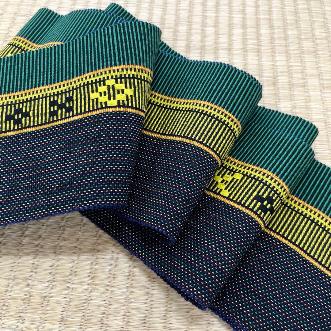 八重山みんさー織 半巾帯 伝統織物
