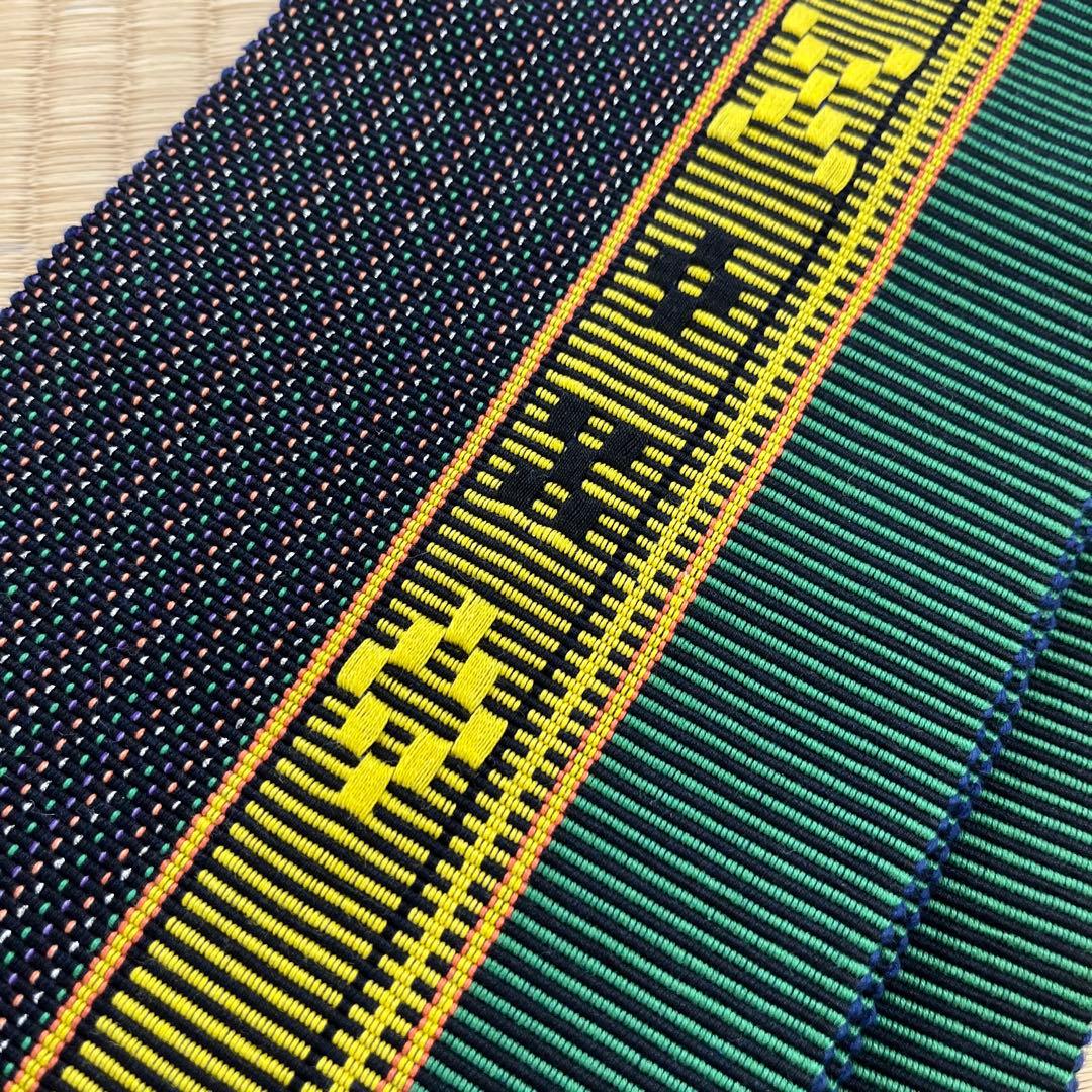 八重山みんさー織 半巾帯 伝統織物