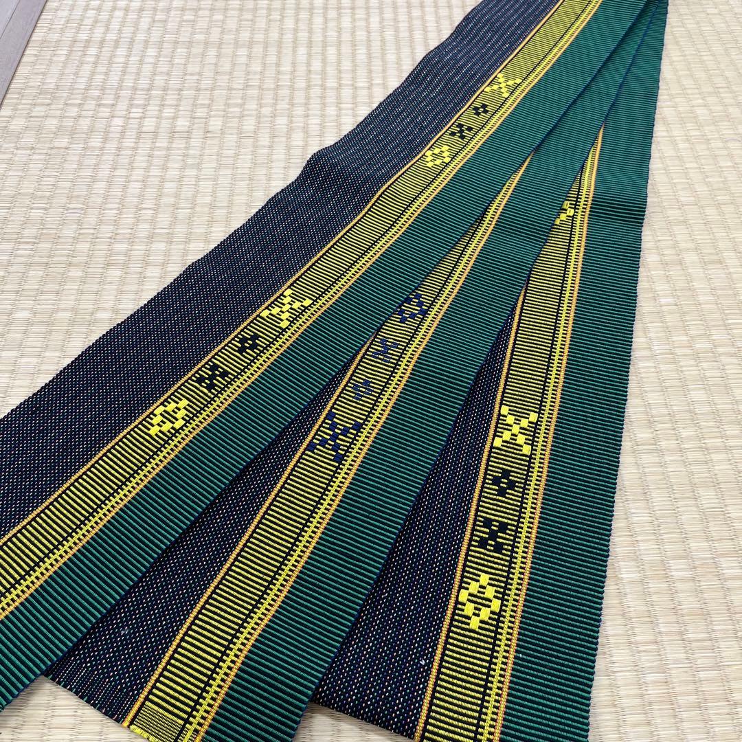 八重山みんさー織 半巾帯 伝統織物