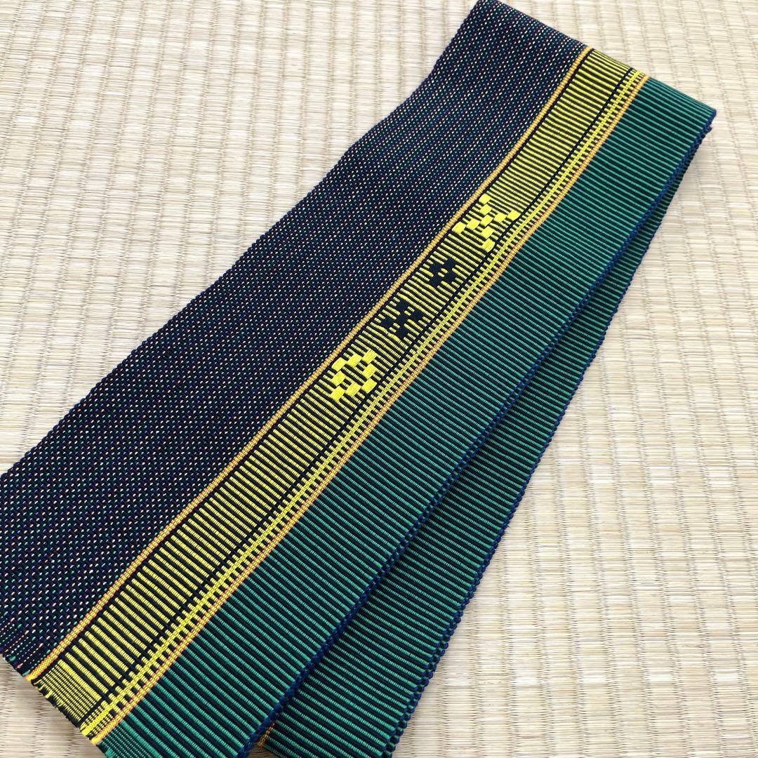 八重山みんさー織 半巾帯 伝統織物
