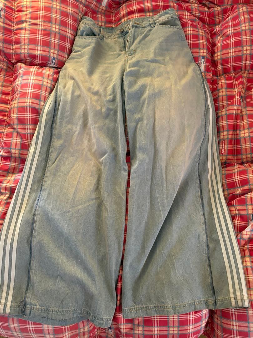 adidas ジップデニムパンツ31サイズ