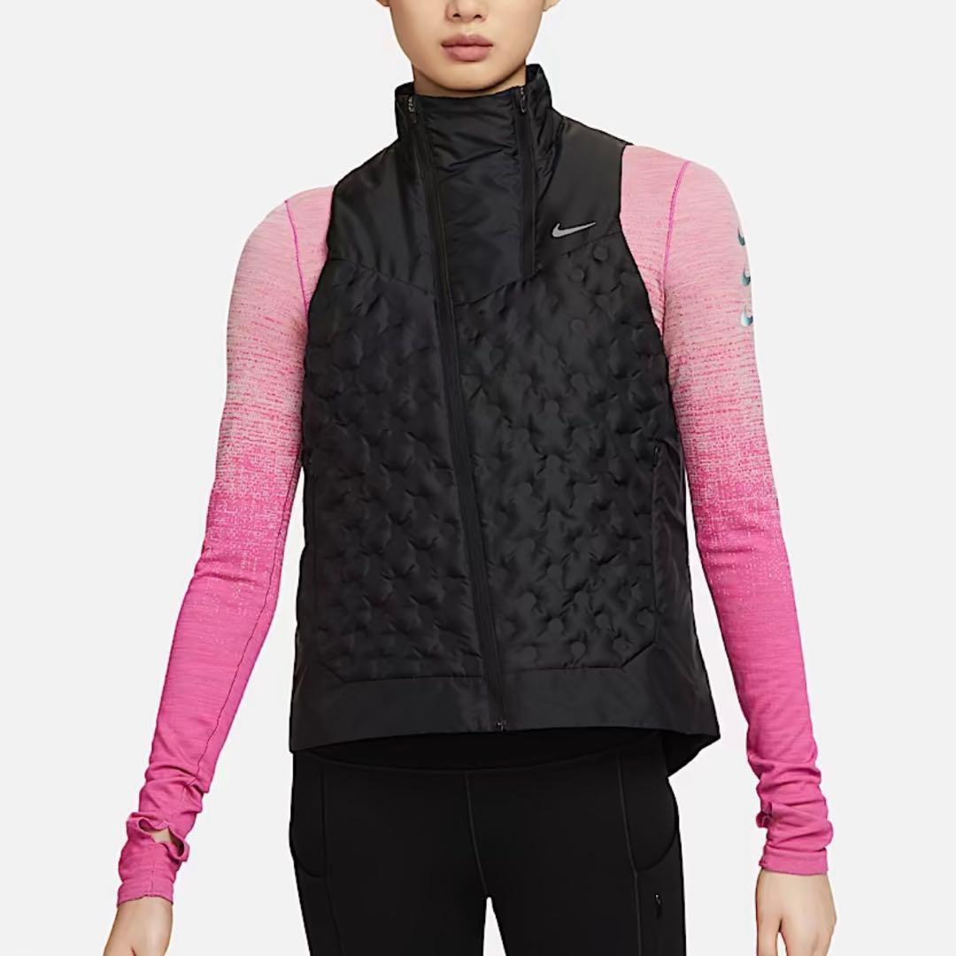 M ナイキ ADV レペル エアロロフト ランニングベスト ブラック