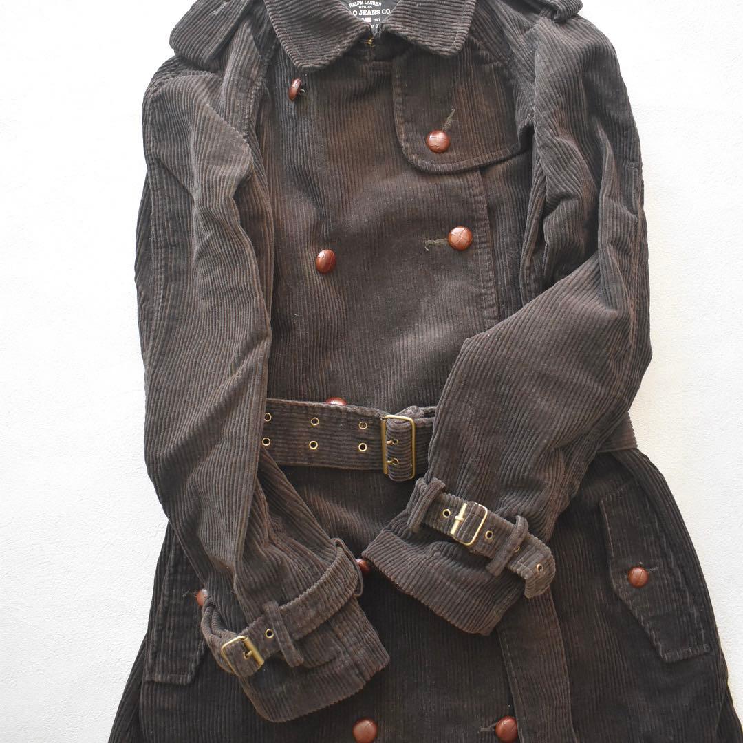 ビンテージRalphLauren ラルフローレン コーデュロイ トレンチコート