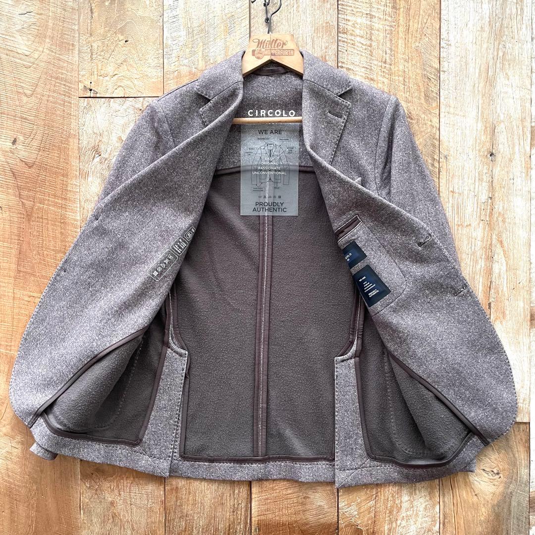 【極美品】CIRCOLO 1901 ジャージー テーラード ジャケット 46