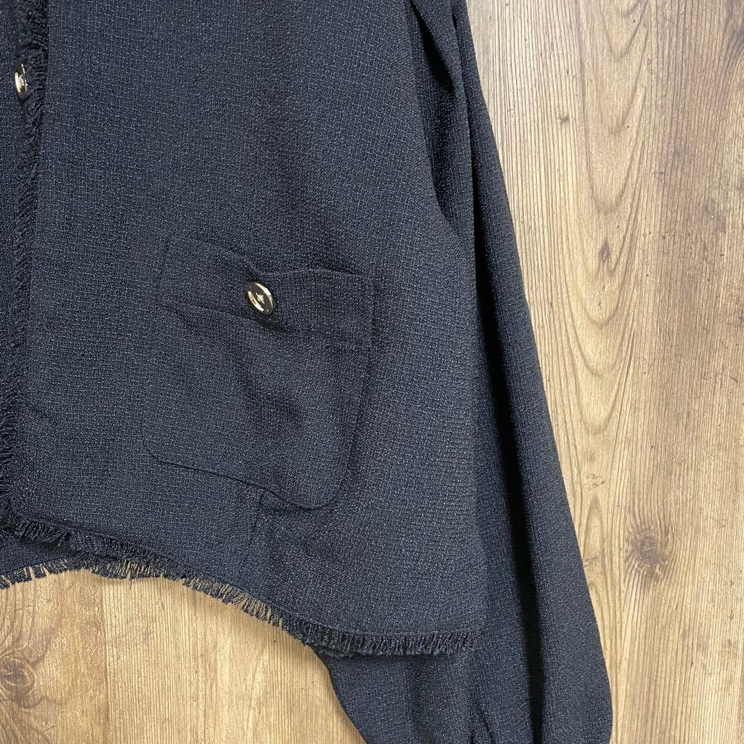 ❣️タイムセール❣️Eimee Law ツイードクロップドジャケット ブラック