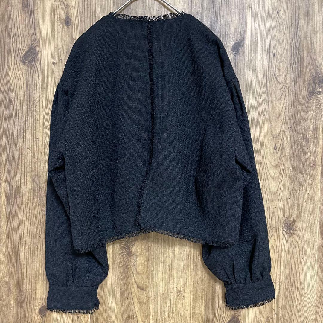 ❣️タイムセール❣️Eimee Law ツイードクロップドジャケット ブラック