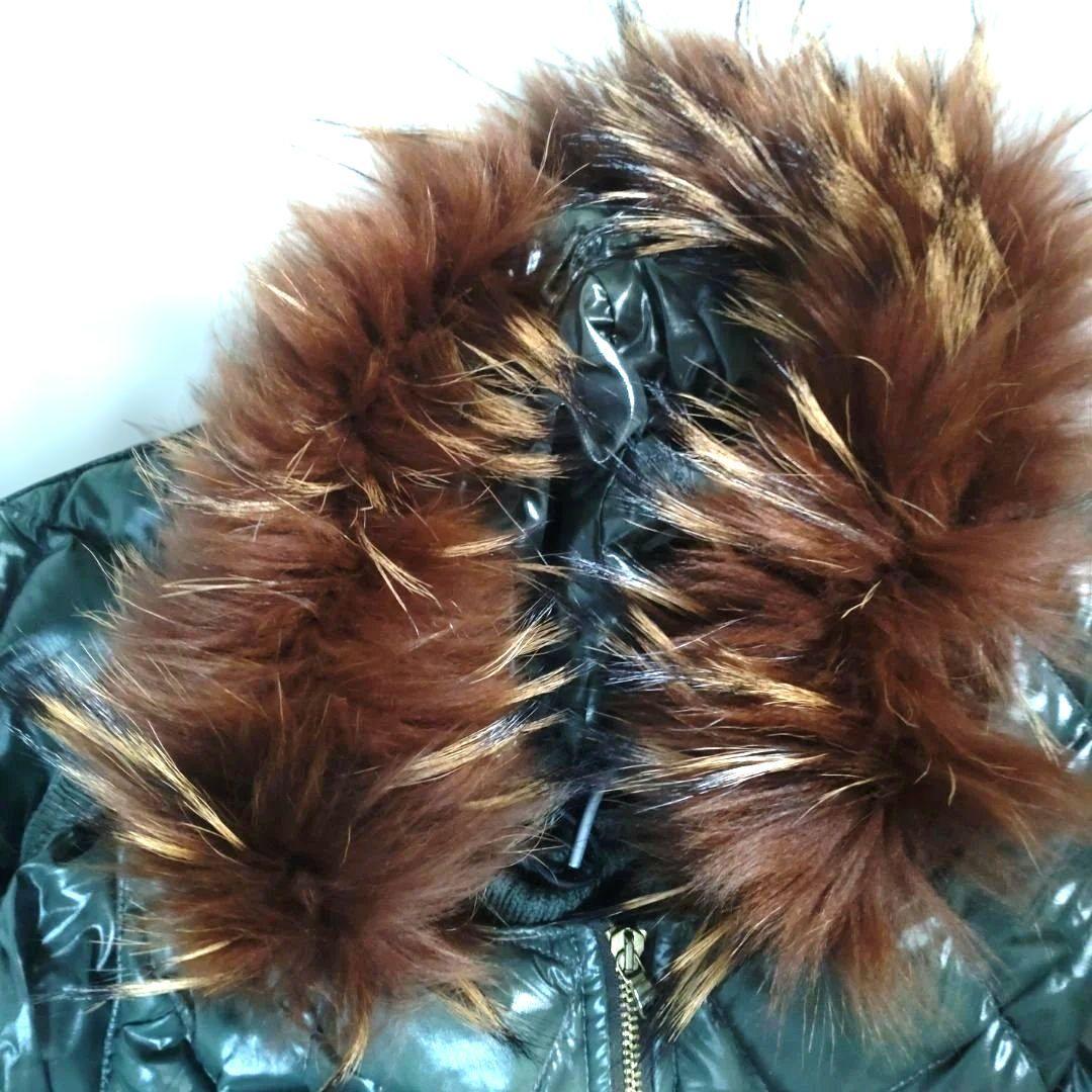 美品ダークグリーン キルティング ダウンベスト　サイズ03