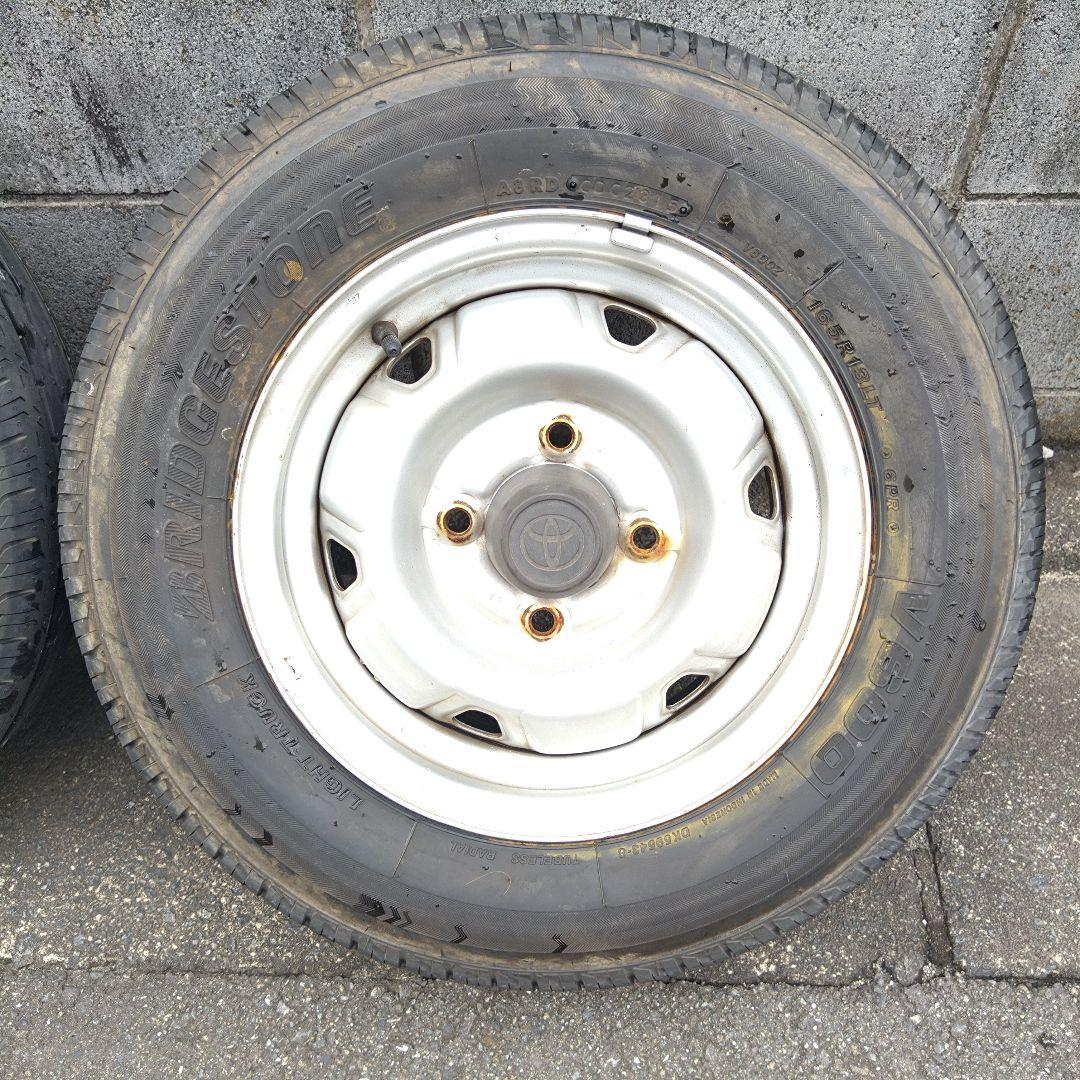 トヨタ 13インチ 鉄ホイール ＆ タイヤ 4本 4穴 トヨエース タウンエース