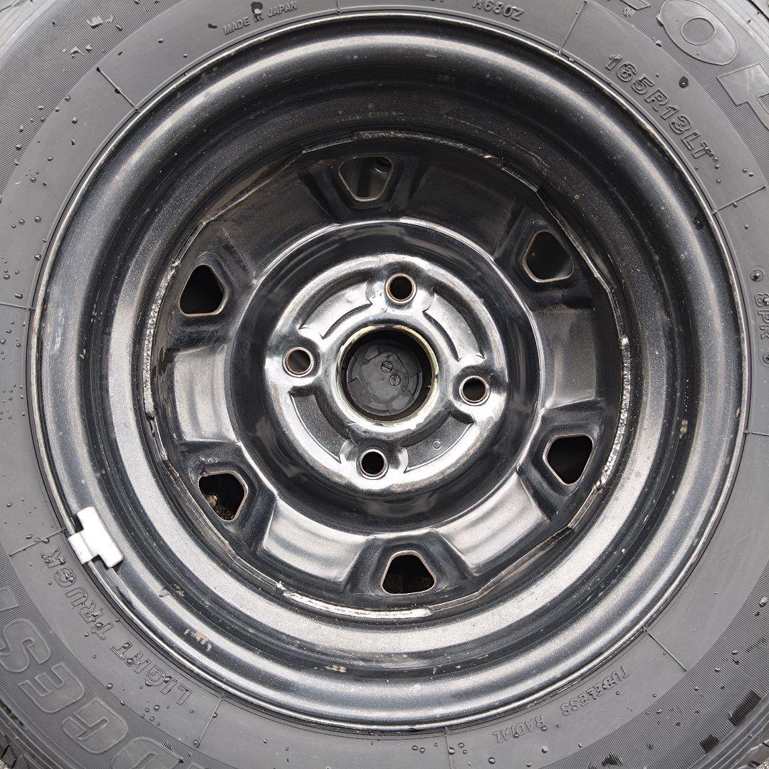 トヨタ 13インチ 鉄ホイール ＆ タイヤ 4本 4穴 トヨエース タウンエース