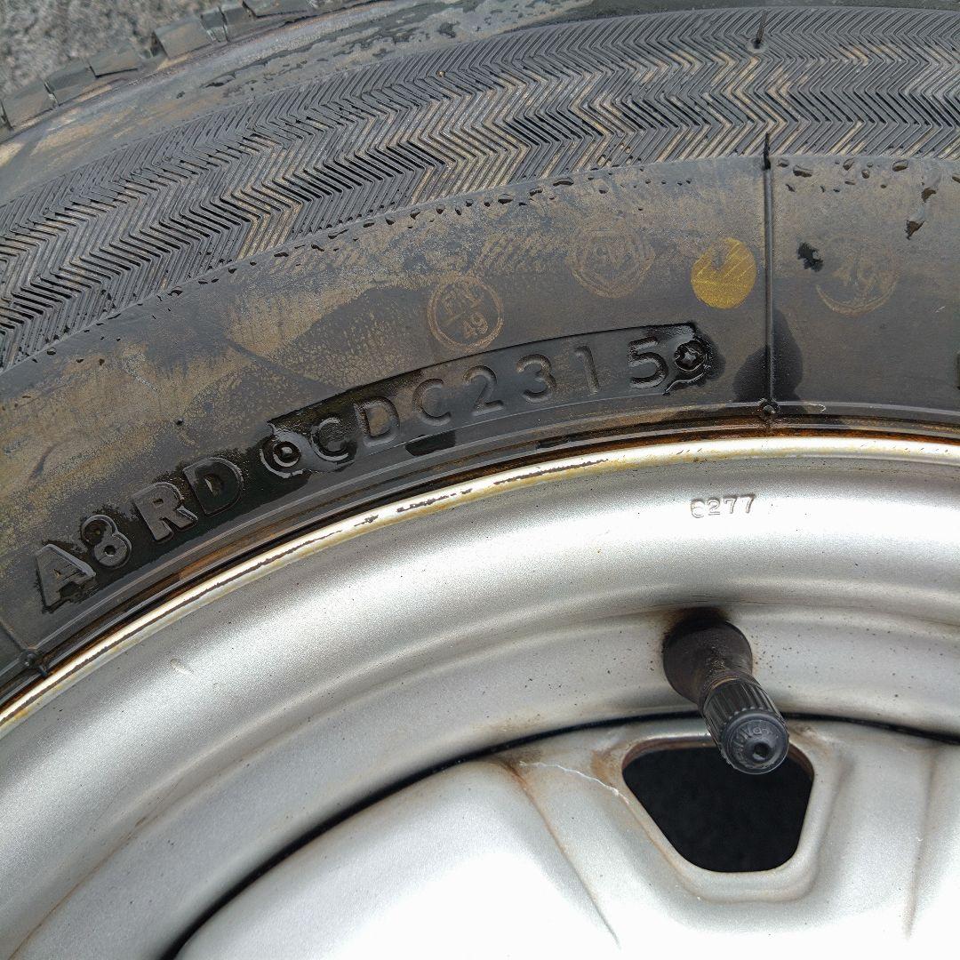 トヨタ 13インチ 鉄ホイール ＆ タイヤ 4本 4穴 トヨエース タウンエース