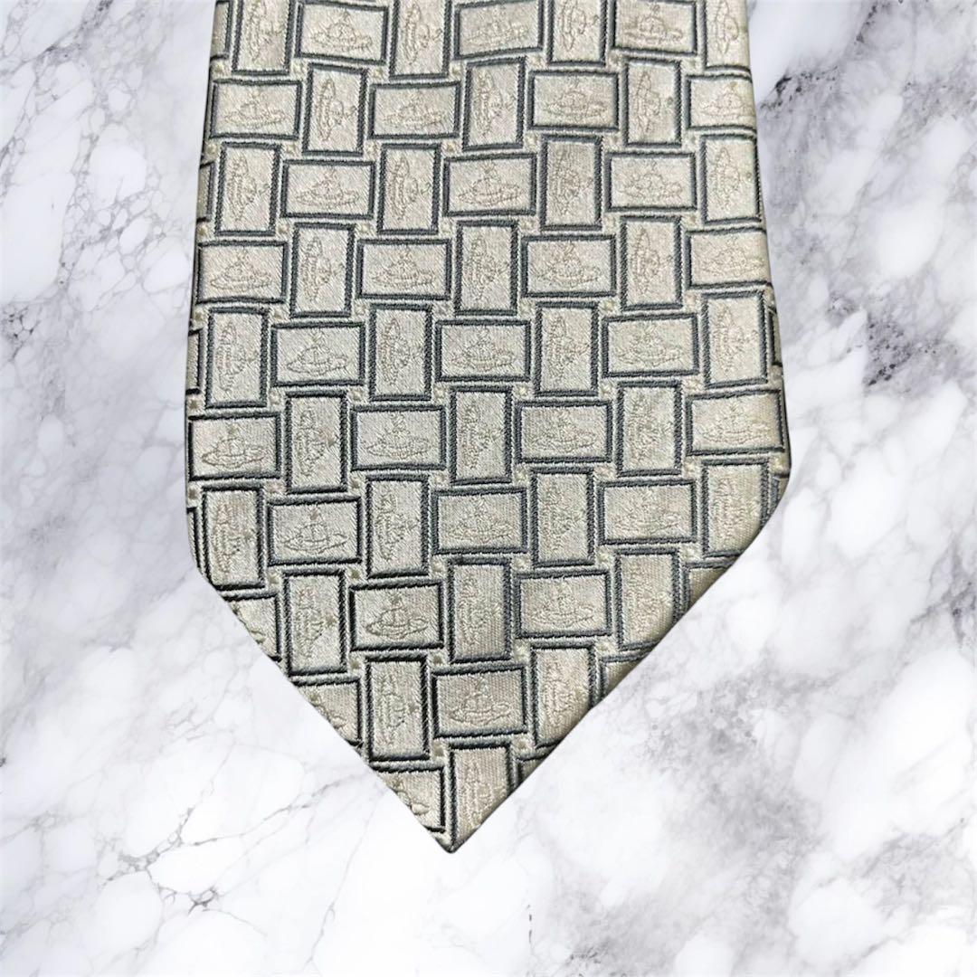 Vivienne Westwood 幾何学模様 ネクタイ オーブ