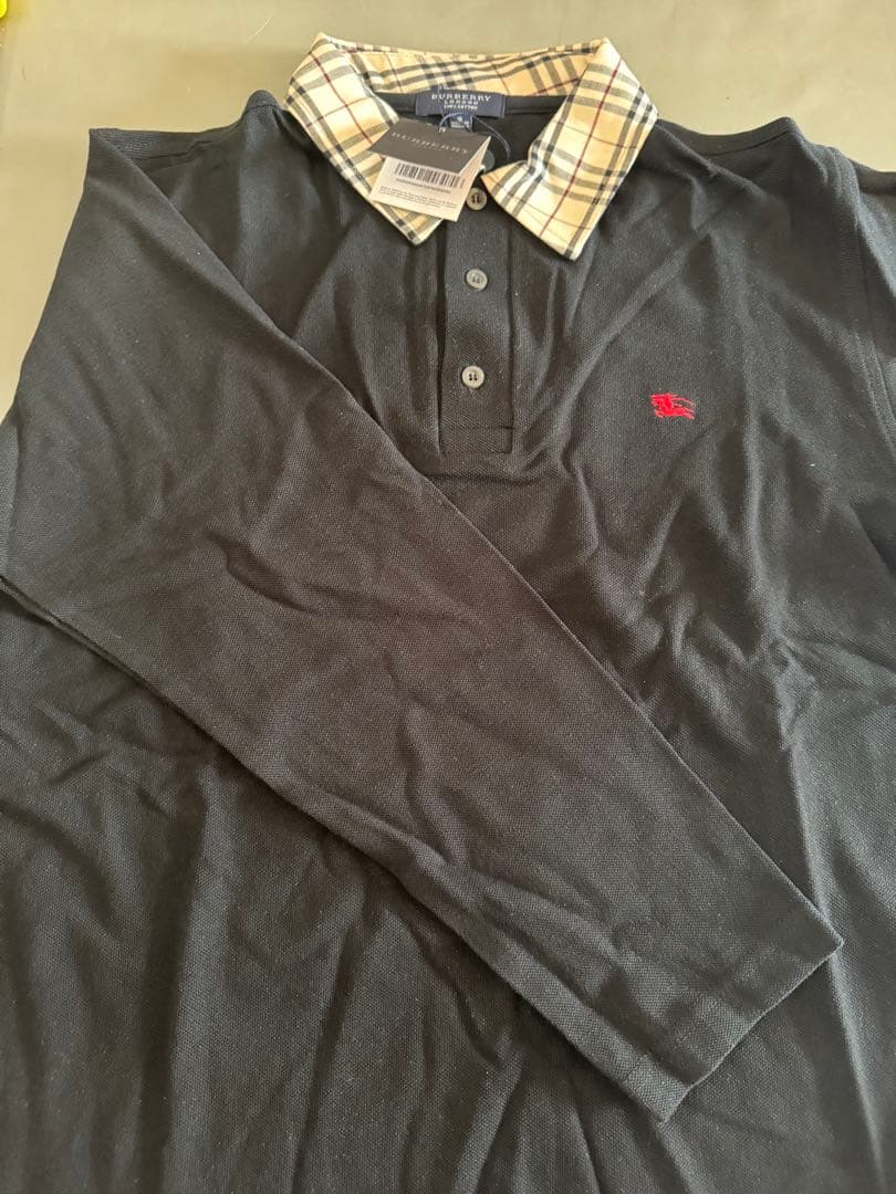 ポロシャツバーバリーBerberrys BK チェック　刺繍イングランド製