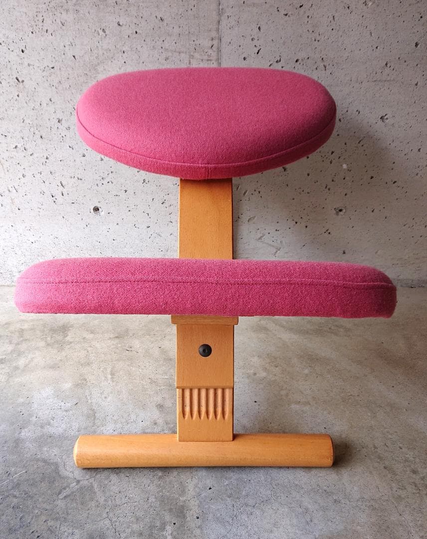 【良品】サカモトハウス バランスチェアイージー　ピンク