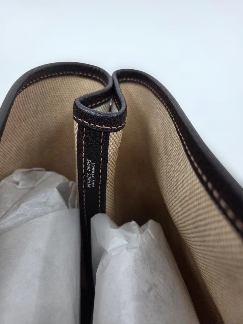 エルメス ガーデンパーティ PM（キャンバス×レザー） トートバッグ