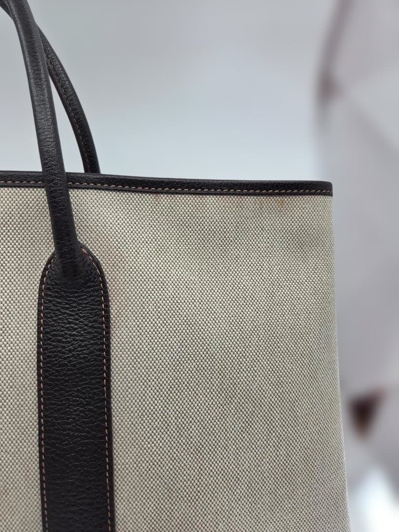 エルメス ガーデンパーティ PM（キャンバス×レザー） トートバッグ