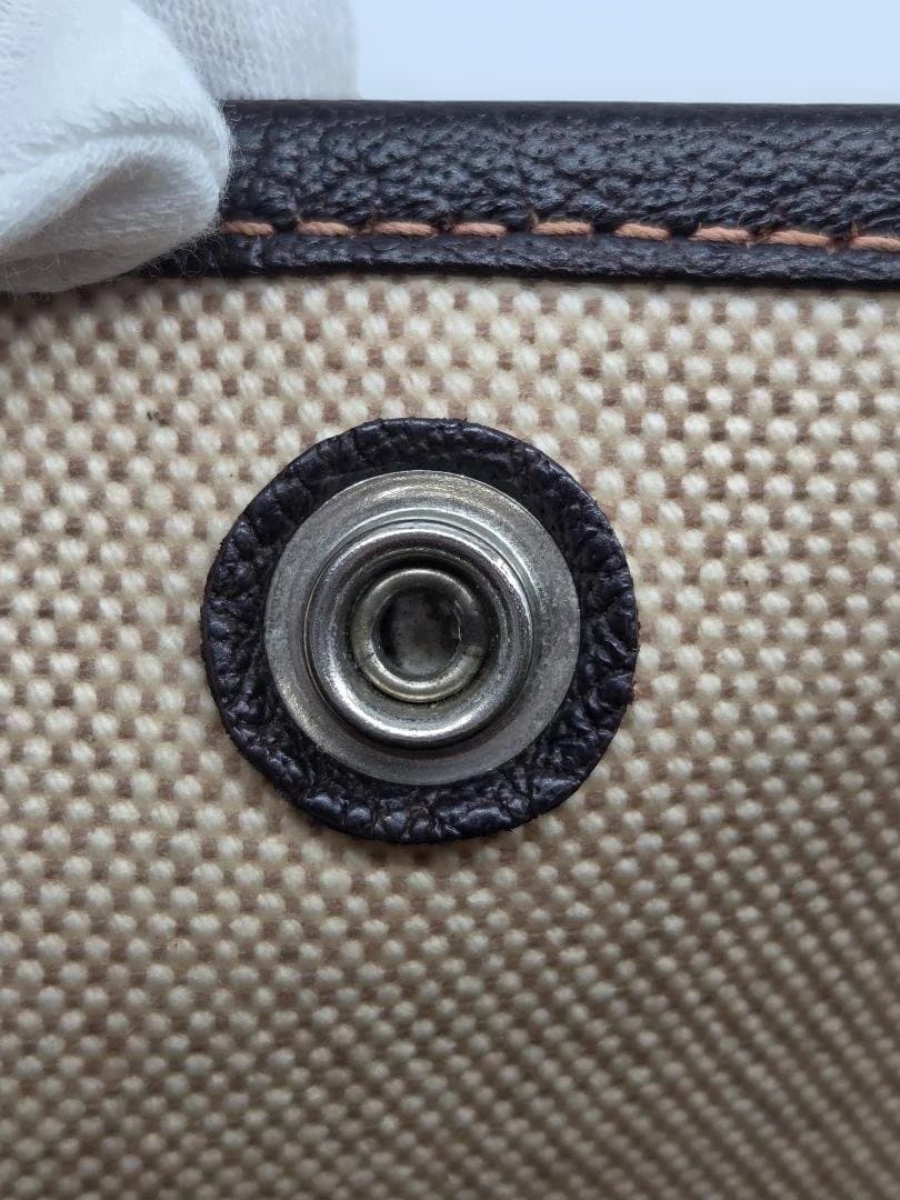 エルメス ガーデンパーティ PM（キャンバス×レザー） トートバッグ