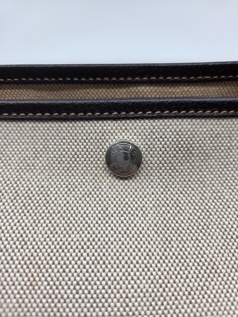 エルメス ガーデンパーティ PM（キャンバス×レザー） トートバッグ