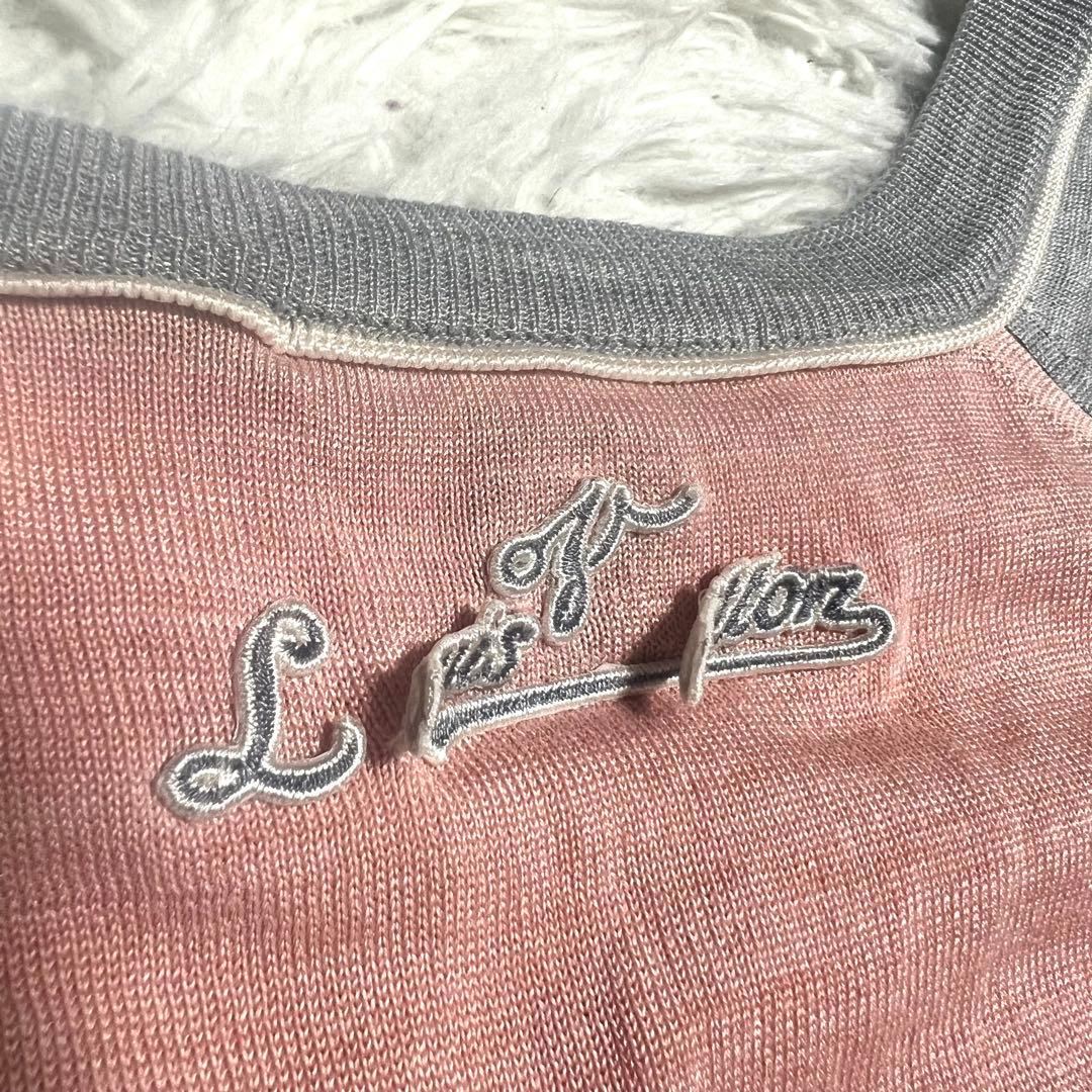 【希少】LOUIS VUITTON ルイヴィトン　カットソー　ピンク　グレー