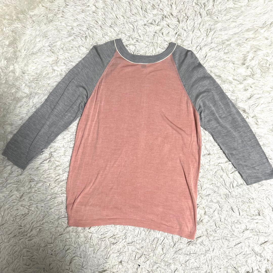 【希少】LOUIS VUITTON ルイヴィトン　カットソー　ピンク　グレー