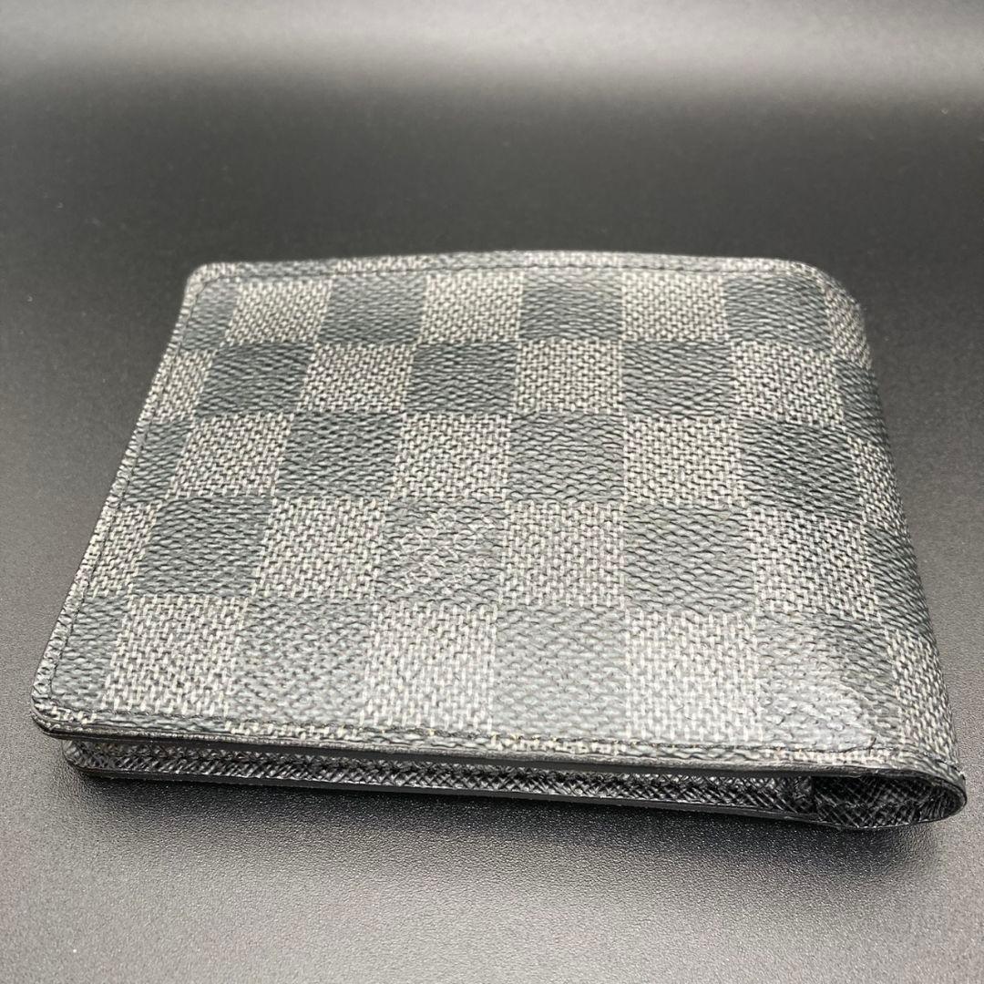 ✨美品✨LOUIS VUITTON ダミエ ブラック 二つ折り財布
