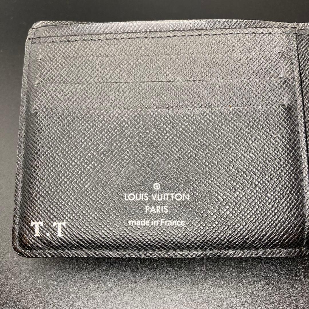 ✨美品✨LOUIS VUITTON ダミエ ブラック 二つ折り財布