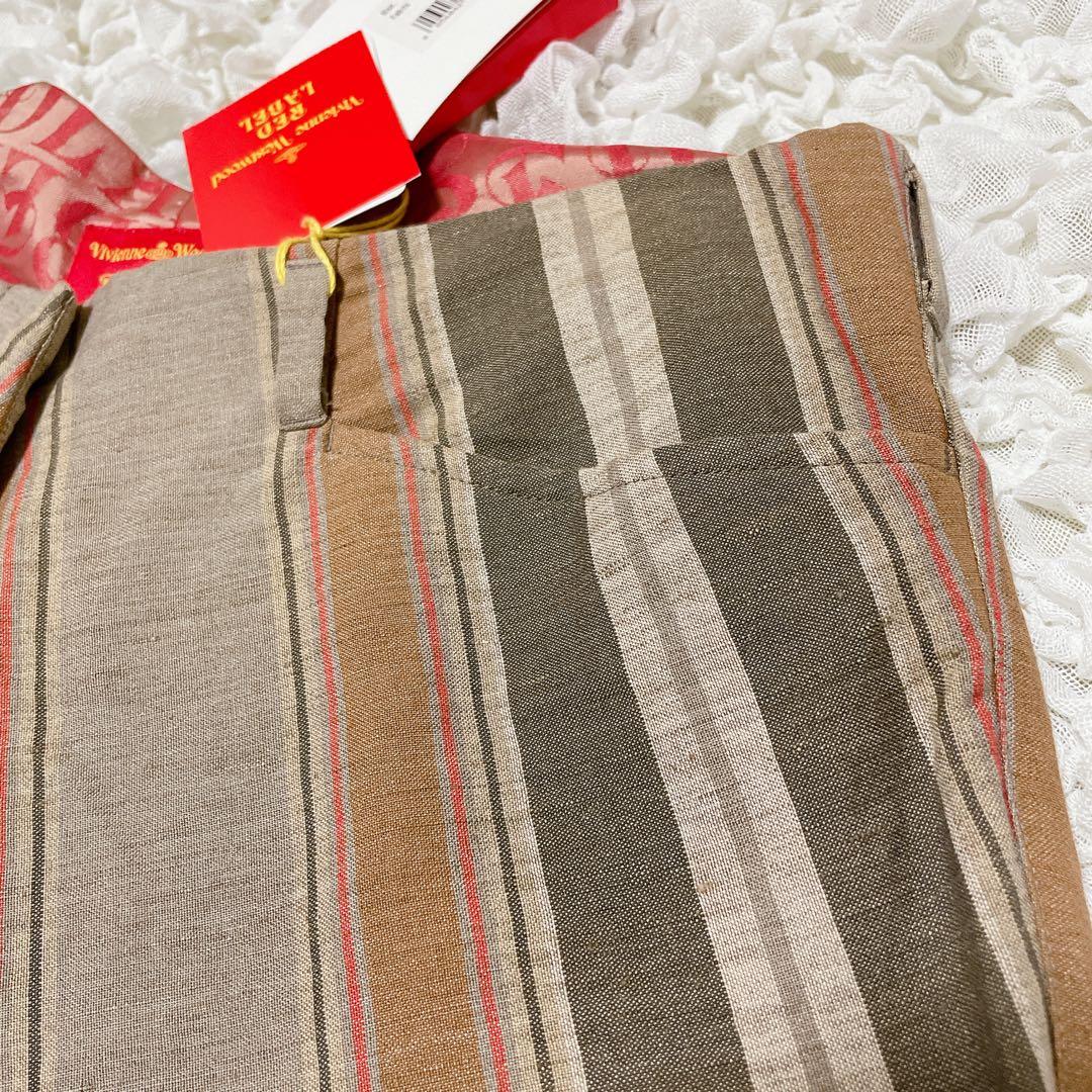 新品 ヴィヴィアン ウエストウッド レッドレーベル リネン サルエルパンツ 派手