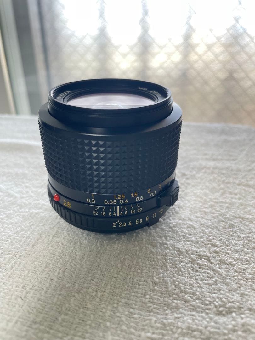 MINOLTA MD 28mm f/2 レンズ