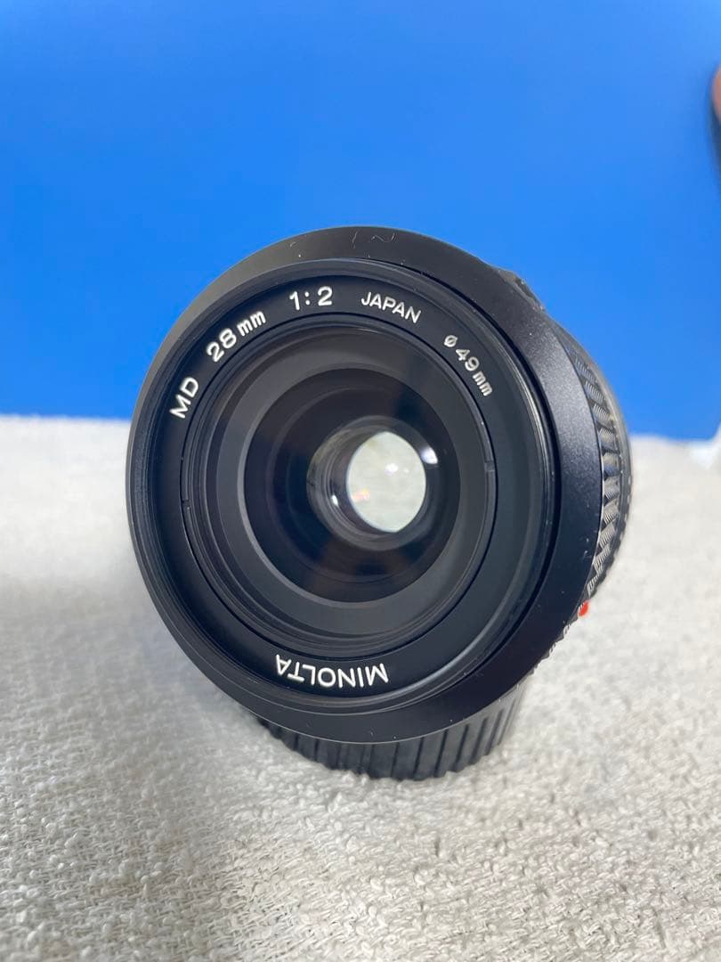 MINOLTA MD 28mm f/2 レンズ