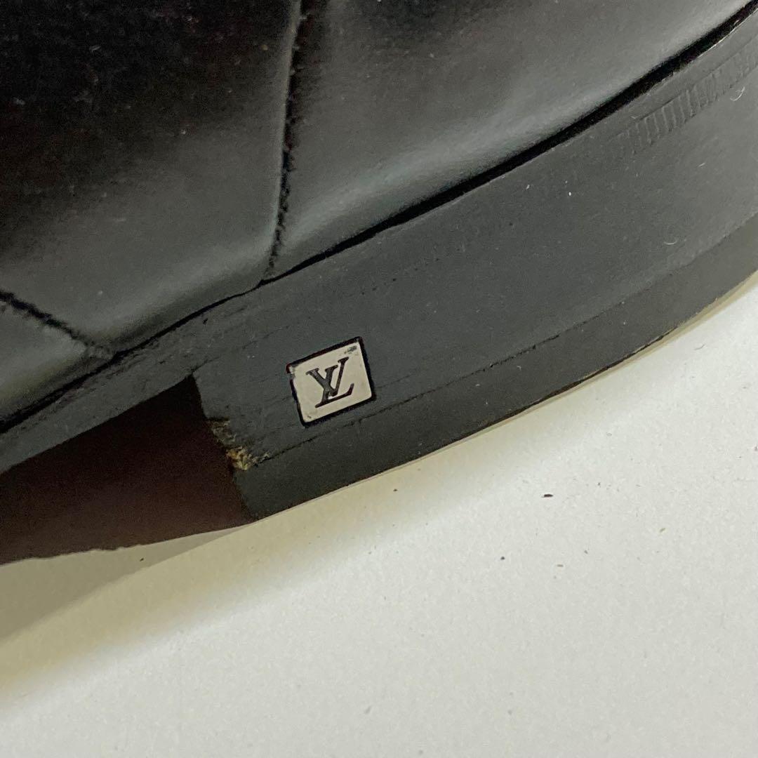 し*ら様 LOUIS VUITTON 靴 27.5cm ブラック レザー 革靴