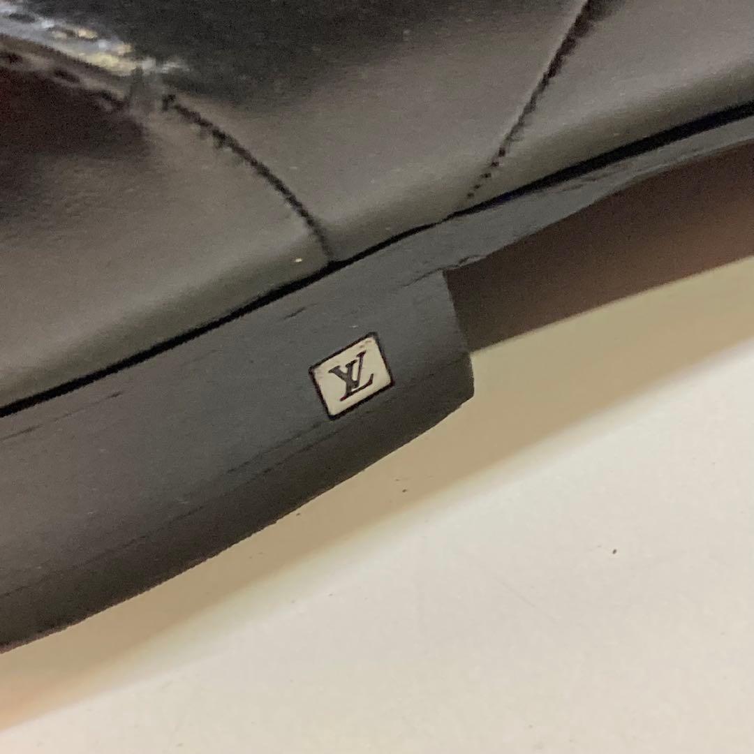 し*ら様 LOUIS VUITTON 靴 27.5cm ブラック レザー 革靴