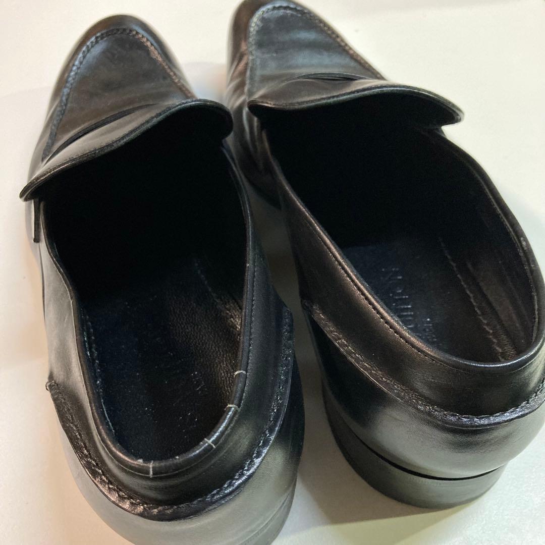 し*ら様 LOUIS VUITTON 靴 27.5cm ブラック レザー 革靴