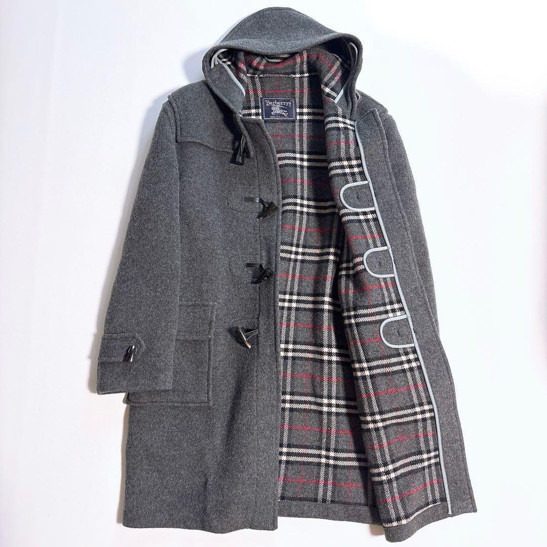 Burberry's イングランド製　ダッフルコート　チェック　大きいサイズ