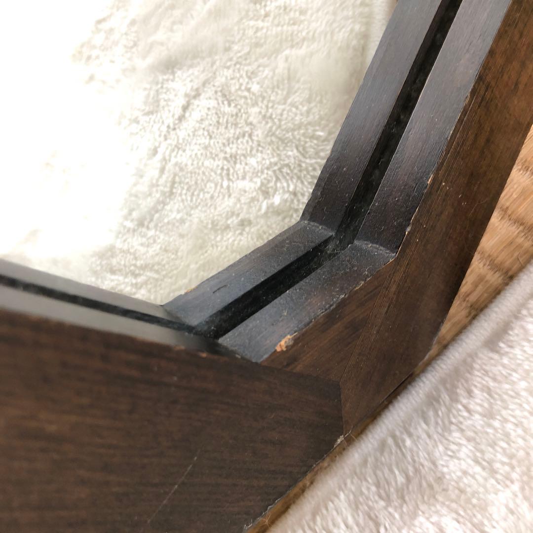 アンティーク　姿見　全身鏡　全長162cm立て掛け　GRAND 木　重量約8kg