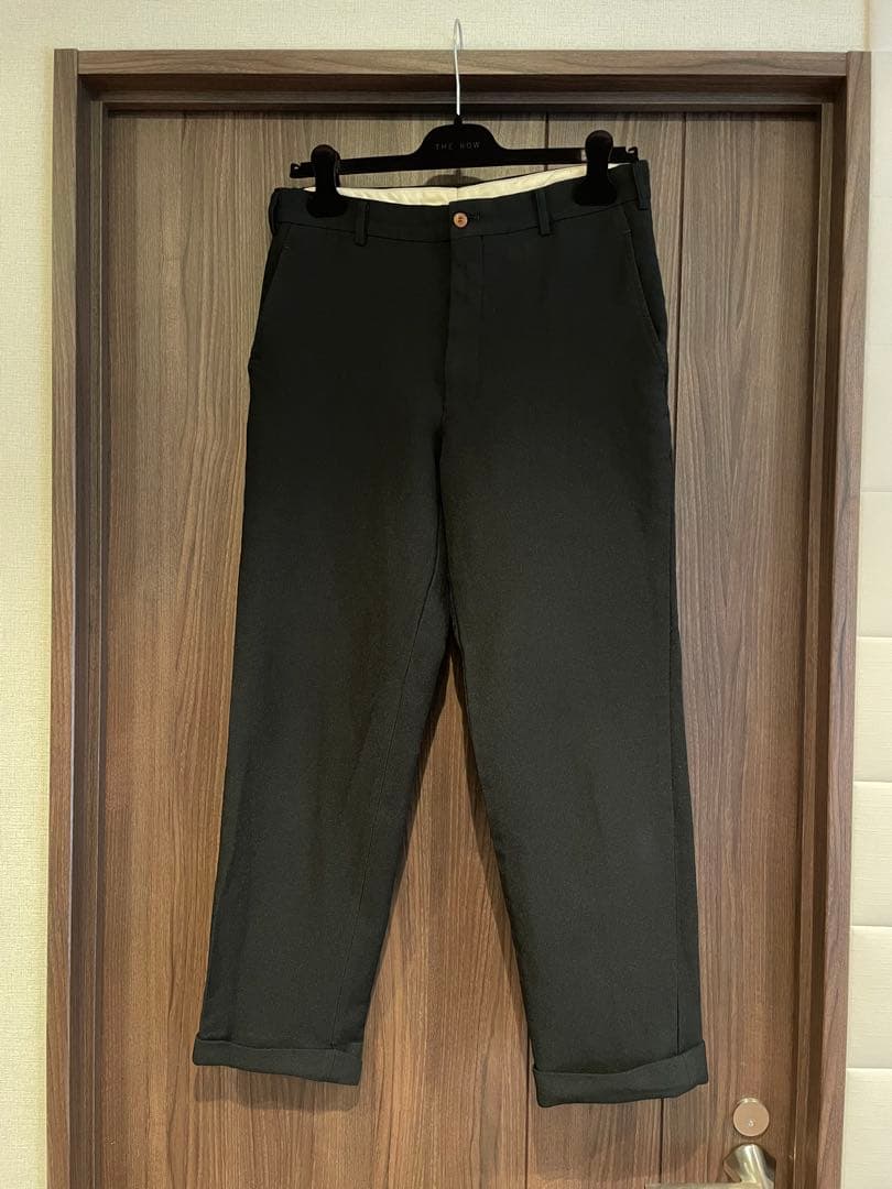 COMME des GARCONS HOMME PLUS ポリエステル縮絨パンツ