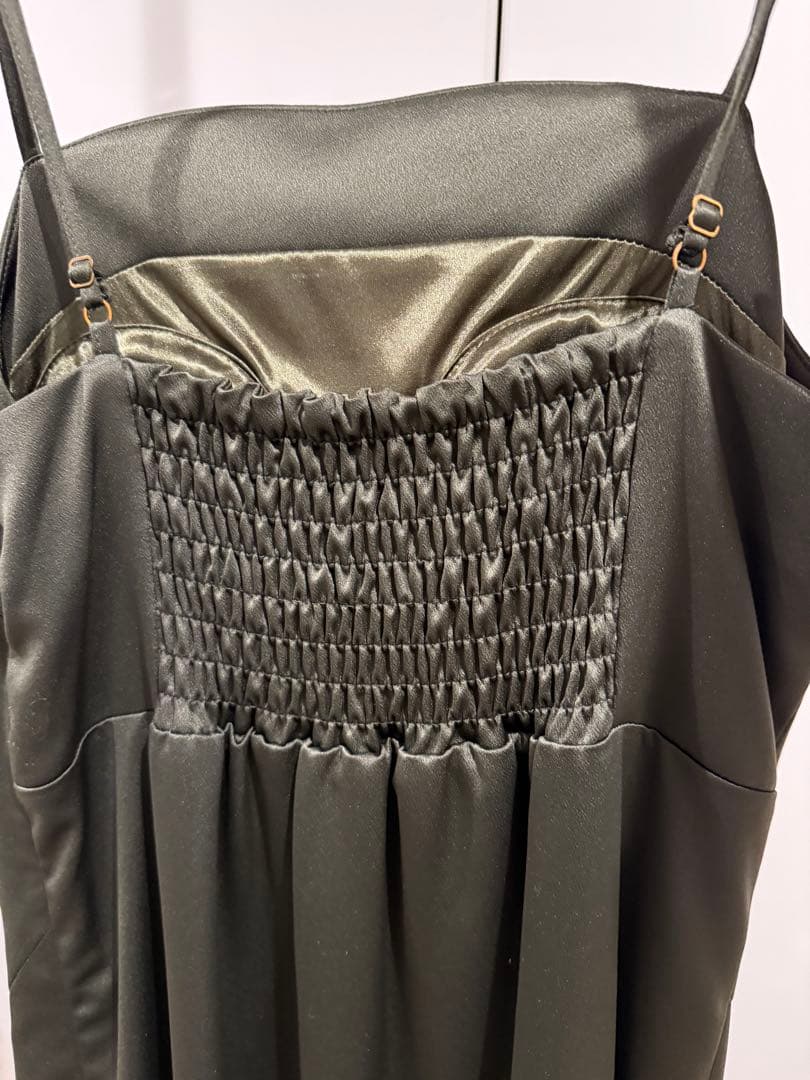 2WAY VOLUME FRILL BOLERO SET DRESS カーキ S