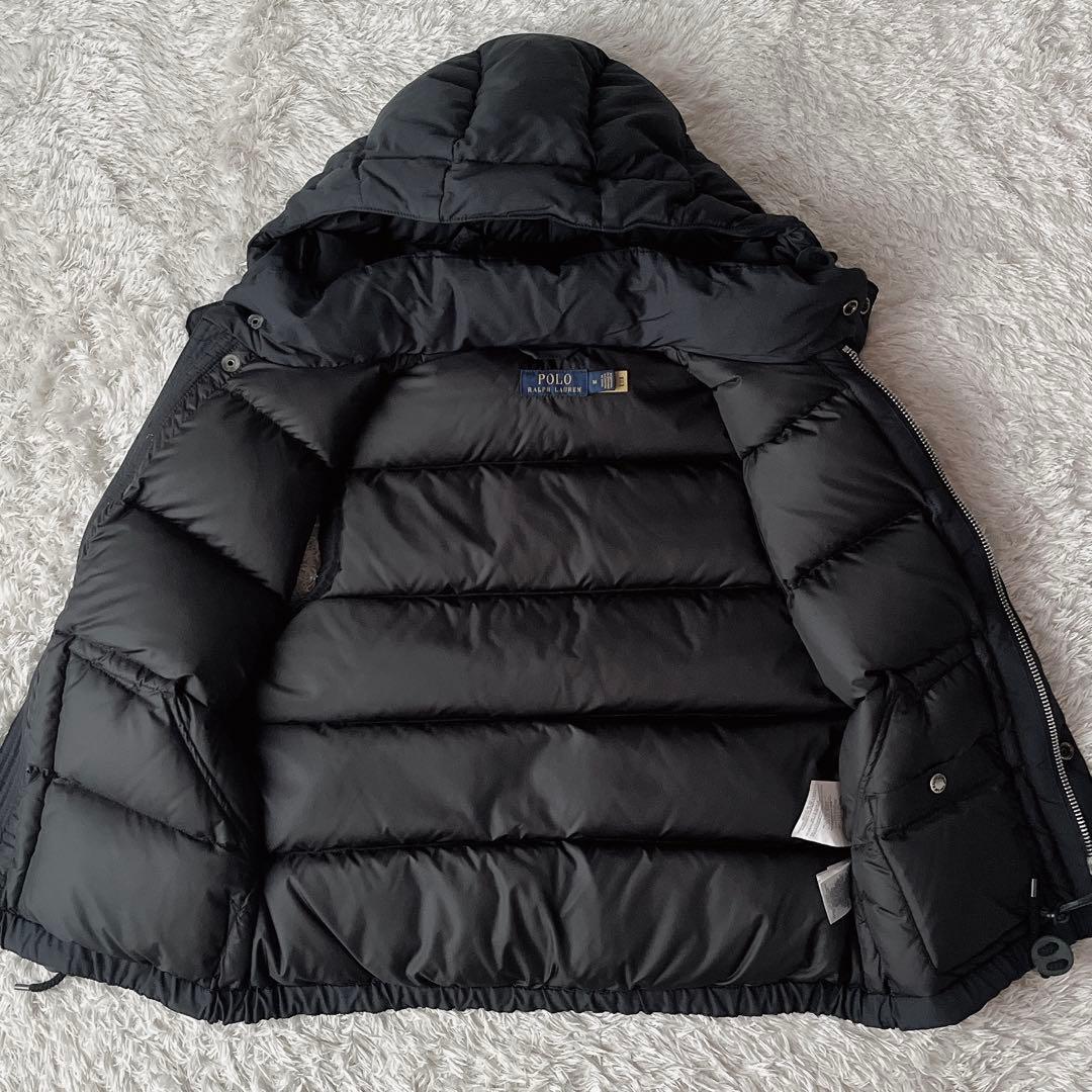 【美品】ポロラルフローレン ダウンベスト ポニー刺繍 黒ブラック 21年モデル